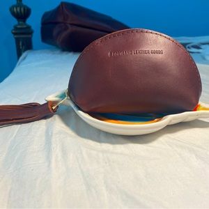 Portland Leather Goods taco tassel pouch COGNAC